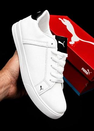 Puma чоловічі білі кросівки | розміри 40–45 мужские кеди класични пума 2026 новинка белые кроссовки на осень класика