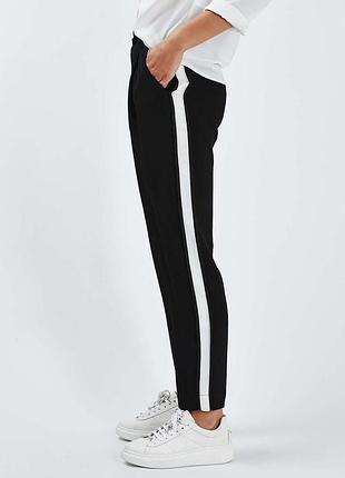 Стильні брюки river island з лампасами розмір м-л (uk 12)