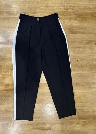 Стильні брюки river island з лампасами розмір м-л (uk 12)