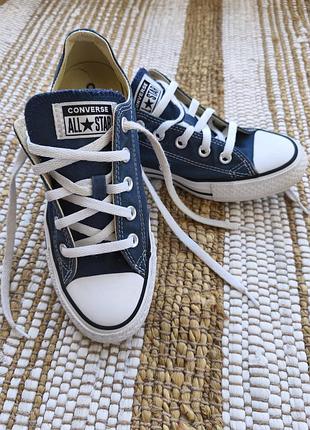 Темно-синие низкие кеды converse chuck taylor all star eur 36.5