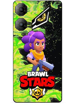 Чехол силиконовый бампер для zte nubia neo 3 5g с героем бравл шелли brawl