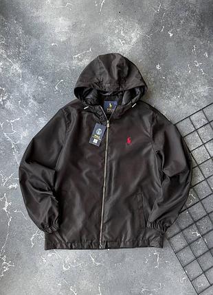 Чоловіча куртка вітровка polo ralph lauren black