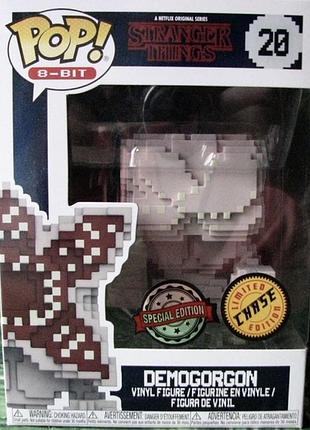 Funko pop! 8-bit: stranger things – demogorgon (#20) у рідкісній версії chase edition.  висота фігурки: близько 9.5 – 10 см