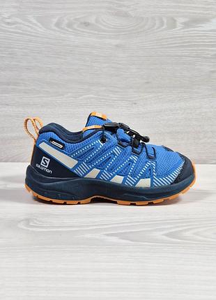 Дитячі трекінгові кросівки на затяжці salomon waterproof оригінал, розмір 31