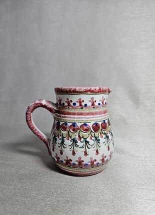 Винтажный керамический кувшин (молочник) keck keramik (немеча, бавария), ручная роспись