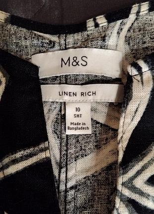 Сукня з льону marks &spencer якісне лляне плаття