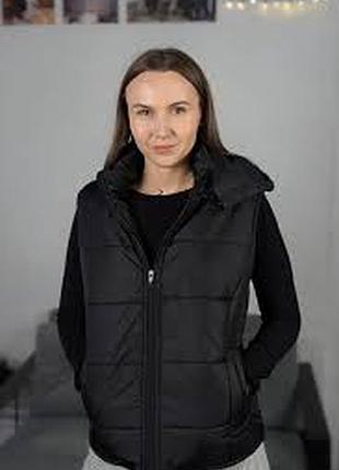 Стегана жилетка на флісі xs