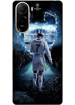 Силіконовий чохол бампер для xiaomi poco c81 pro з малюнком ronaldo роналдо