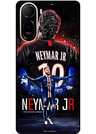 Чехол силиконовый бампер для xiaomi poco c81 pro с рисунком неймар neymar