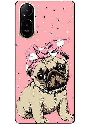 Силіконовий чохол бампер для xiaomi poco c81 pro з малюнком мопс