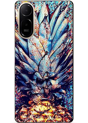 Силіконовий чохол бампер для xiaomi poco c81 pro з малюнком ананас