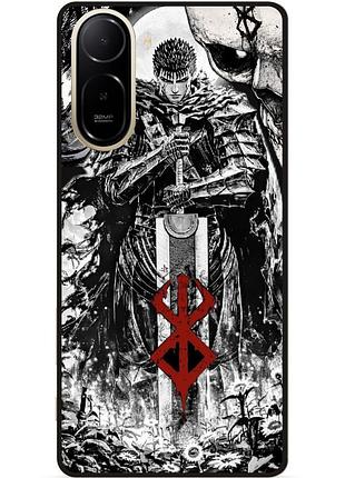 Силиконовый бампер чехол для xiaomi poco c81 pro с рисунком berserk берсерк манга