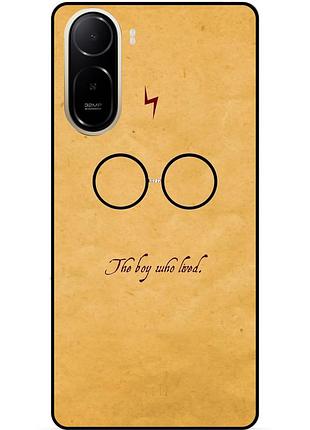 Чехол силиконовый бампер для xiaomi poco c81 pro с рисунком гарри поттер harry potter очки