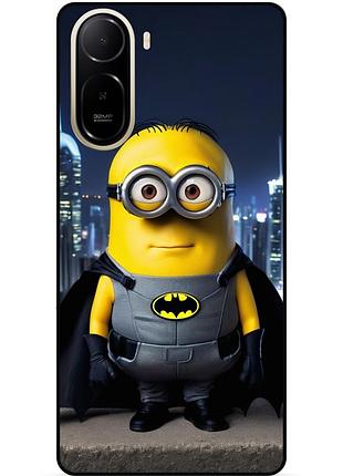 Силіконовий чохол бампер для xiaomi poco c81 pro з малюнком міньйон бетмен minion