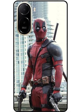 Чехол силиконовый бампер для xiaomi poco c81 pro с рисунком deadpool дэдпул