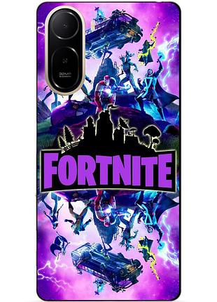 Чехол силиконовый бампер для xiaomi poco c81 pro с рисунком fortnite marvel фортнайт марвел