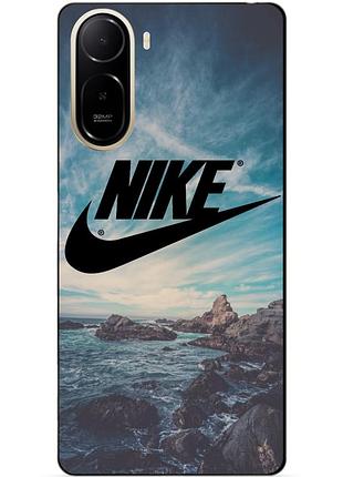 Чехол силиконовый бампер для xiaomi poco c81 pro с рисунком найк