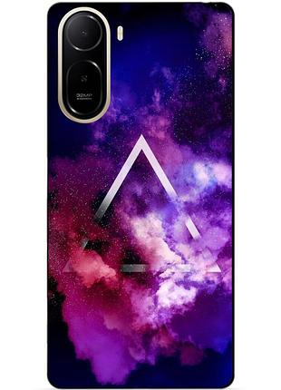 Чехол силиконовый бампер для xiaomi poco c81 pro с рисунком космос галактика