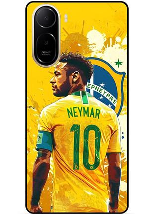 Чехол силиконовый бампер для xiaomi poco c81 pro с картинкой неймар neymar