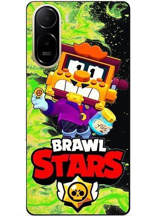 Силіконовий бампер чохол для xiaomi poco c81 pro з героєм бравл гріф brawl