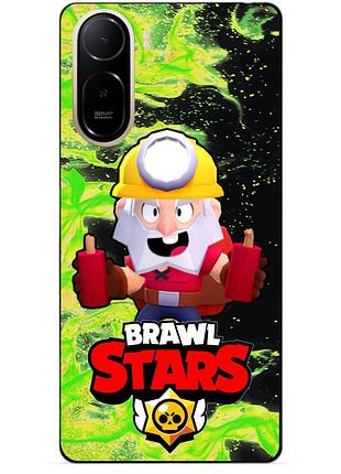 Силіконовий бампер чохол для xiaomi poco c81 pro з героєм бравл дінамайк brawl