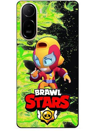 Силіконовий бампер чохол для xiaomi poco c81 pro з героєм бравл макс brawl