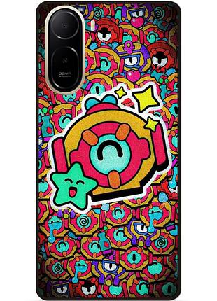 Силіконовий чохол бампер для xiaomi poco c81 pro стікери бравл отис brawl