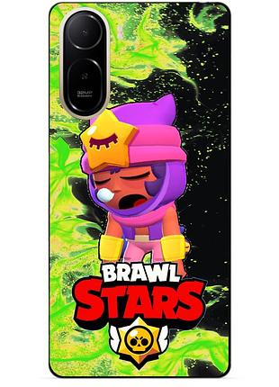 Силіконовий бампер чохол для xiaomi poco c81 pro з героєм бравл сенді brawl