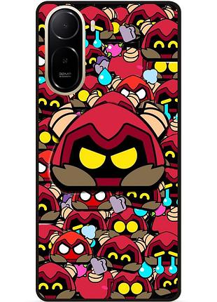 Силіконовий чохол бампер для xiaomi poco c81 pro стікери бравл r-t brawl