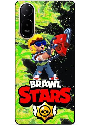 Чехол силиконовый бампер для xiaomi poco c81 pro с героем бравл бастер brawl