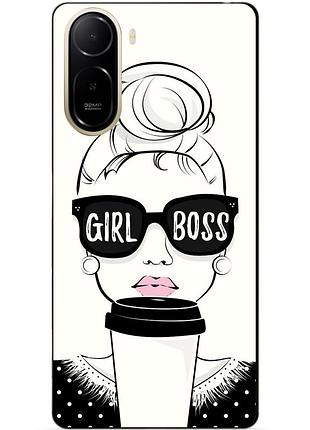 Силіконовий чохол бампер для xiaomi poco c81 pro з малюнком girl boss