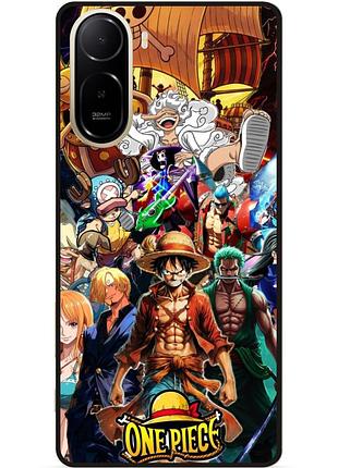 Силиконовый бампер чехол для xiaomi poco c81 pro с картинкой one piece большой куш