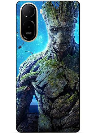Чехол силиконовый бампер для xiaomi poco c81 pro с рисунком грут groot стражи галактики