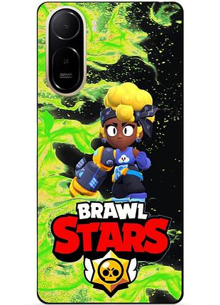 Силіконовий бампер чохол для xiaomi poco c81 pro з героєм бравл мейсі brawl