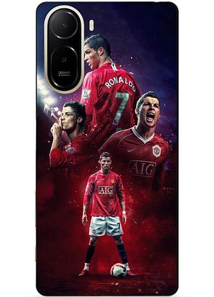Чехол силиконовый бампер для xiaomi poco c81 pro с рисунком ronaldo mu роналдо