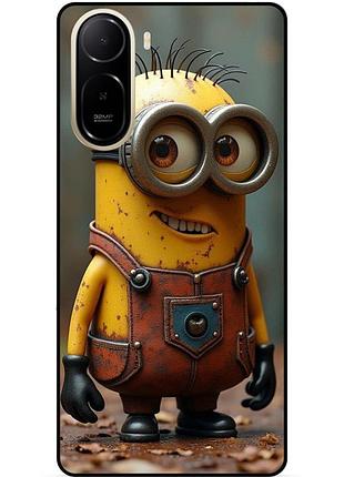 Чехол силиконовый бампер для xiaomi poco c81 pro с рисунком миньон кевин minion