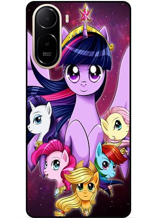 Силіконовий бампер чохол для xiaomi poco c81 pro з малюнком поні my little pony