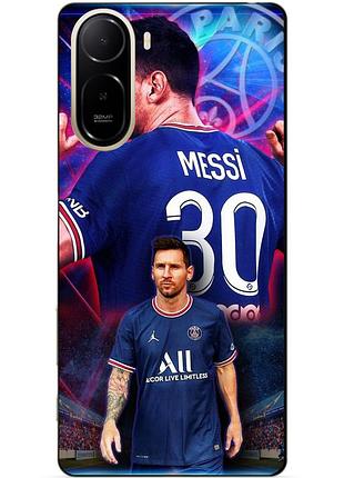 Силіконовий чохол бампер для xiaomi poco c81 pro з малюнком мессі псж messi