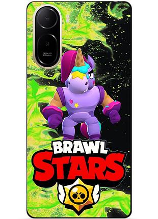 Чехол силиконовый бампер для xiaomi poco c81 pro с героем бравл берри brawl
