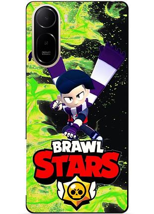 Чехол силиконовый бампер для xiaomi poco c81 pro с героем бравл эдгар brawl