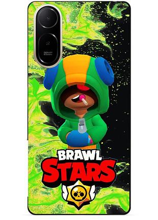 Чехол силиконовый бампер для xiaomi poco c81 pro с героем бравл леон brawl