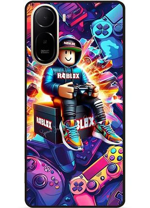 Силіконовий чохол бампер для xiaomi poco c81 pro з картинкою roblox роблокс