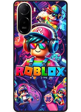 Чехол силиконовый бампер для xiaomi poco c81 pro с картинкой роблокс roblox