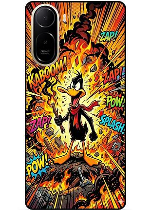 Чехол силиконовый бампер для xiaomi poco c81 pro с рисунком daffy duck даффи дак