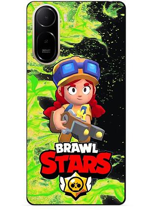 Чехол силиконовый бампер для xiaomi poco c81 pro с героем бравл джесси brawl