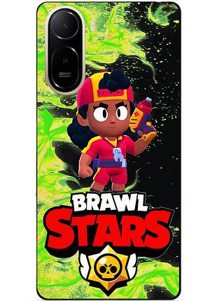 Чехол силиконовый бампер для xiaomi poco c81 pro с героем бравл мэг brawl
