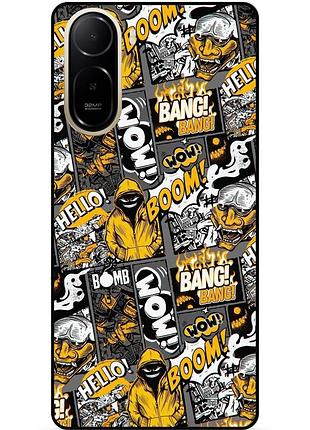 Чехол силиконовый бампер для xiaomi poco c81 pro с рисунком bang bomb