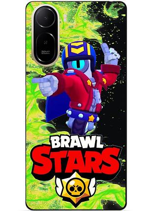 Силіконовий бампер чохол для xiaomi poco c81 pro з героєм бравл стю brawl