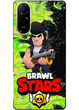 Чехол силиконовый бампер для xiaomi poco c81 pro с героем бравл булл brawl