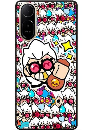 Силіконовий чохол бампер для xiaomi poco c81 pro стікери бравл белль brawl